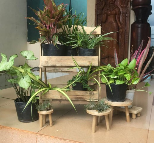 2 Tier Foldable Plant Storage stand