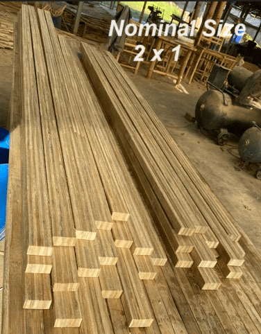38 x 21 x 2400 BGV Bamboo Lumber