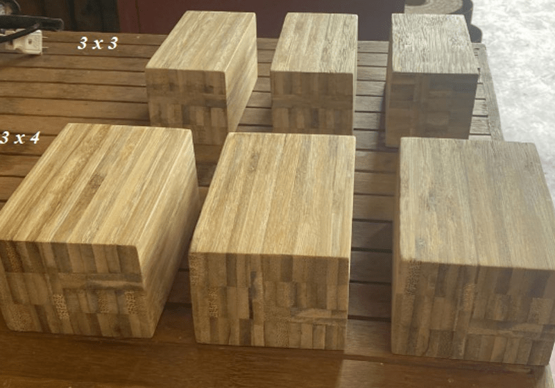 3” thickness BGV Bamboo Lumber